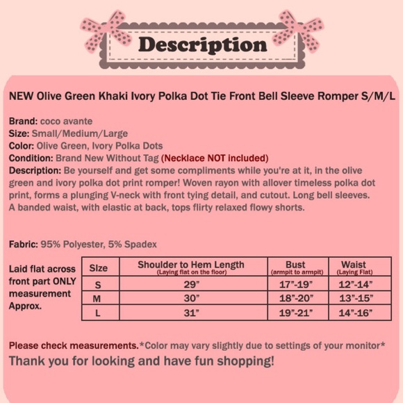 Last☝️Olive Khaki Polka Dot Tie Front Retro Romper - Picture 8 of 8